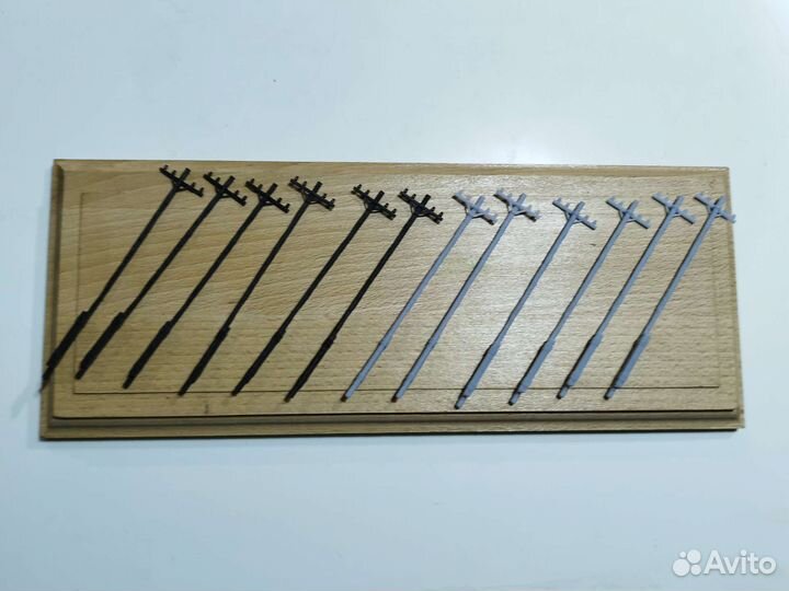 Железная дорога ho 1 87. Опоры, столбы