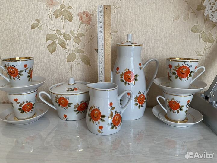 Сервиз кофейный на 4 персоны Полонне 1980г