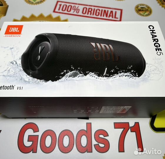 Портативная колонка JBL Charge 5 Новая/оригинал