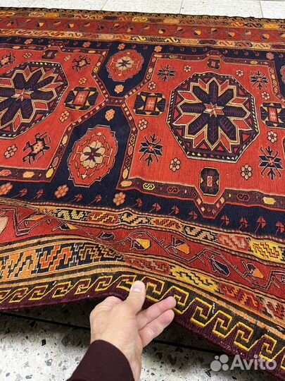 Ковер 465/23. Антикварный сумах середины 19 века