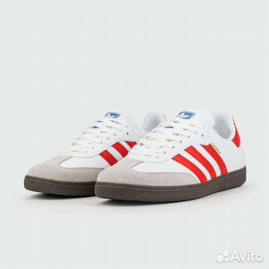 Мужские Adidas Samba OG White Red Str