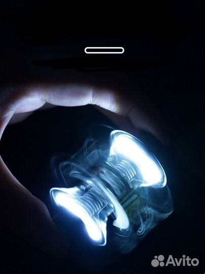 Зажигалка Спиннер с фонариком электронная USB