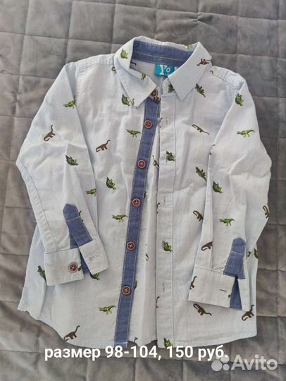 Рубашка на мальчика, 98-104