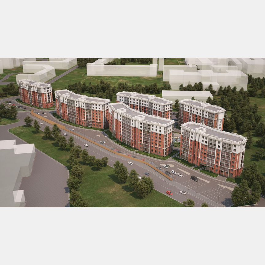 1-к. квартира, 41,1 м², 1/8 эт.