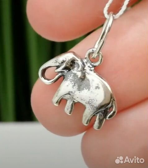 Кулон серебряный «Слоник»
