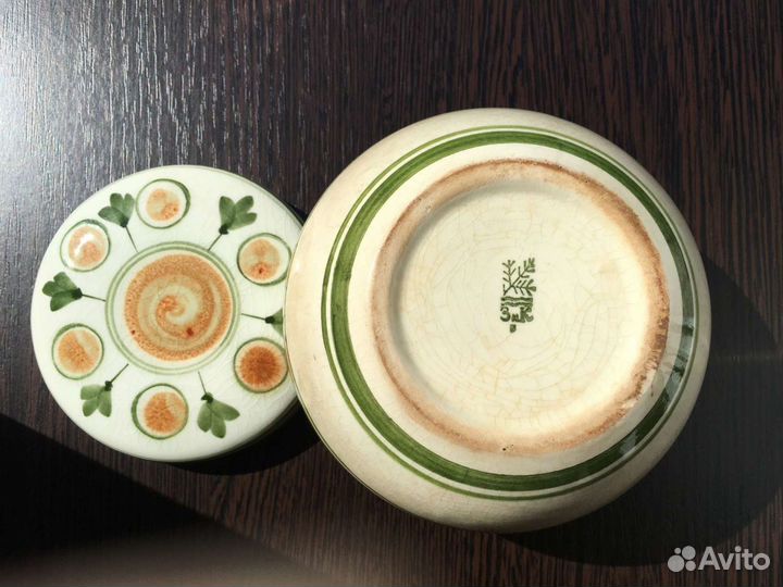 Шкатулка,горшочек зик Конаково СССР