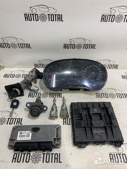 Блок управления двс (комплект) Volkswagen Polo