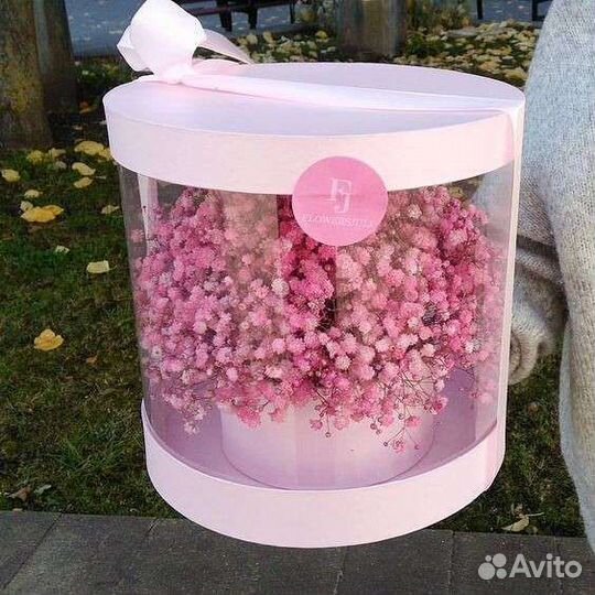 Букет из мыльных роз в коробке