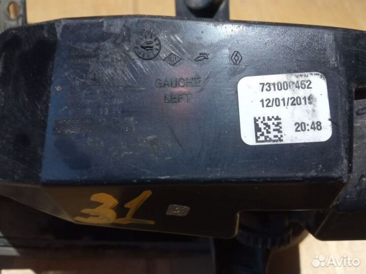 Фара противотуманная левая для renault kaptur