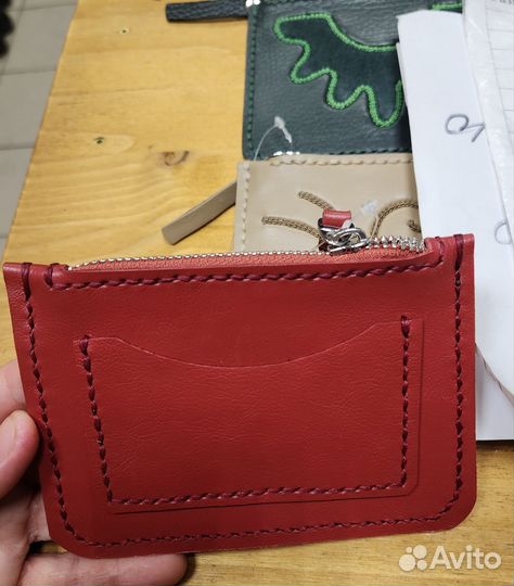 Кошелек женский кожаный ручной работы