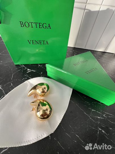 Bottega veneta серьги капли