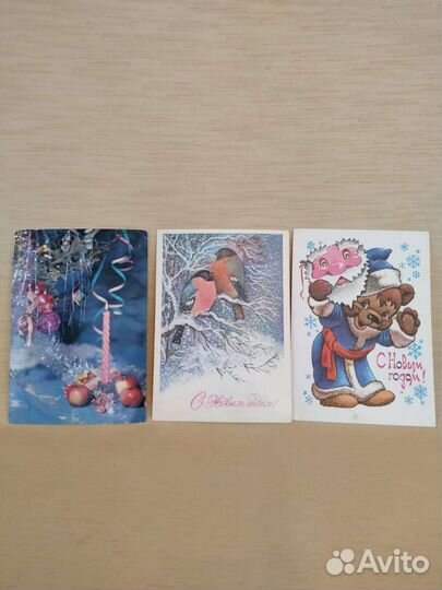 Открытки с Новым годом СССР 70-е гг