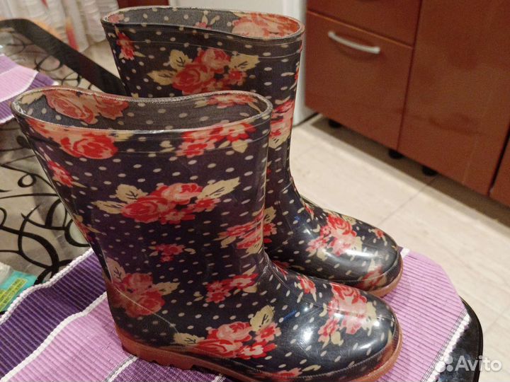 Сапоги резиновые для девочек
