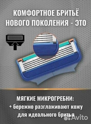 Gillette Fusion Мужская Бритва, 4 кассеты