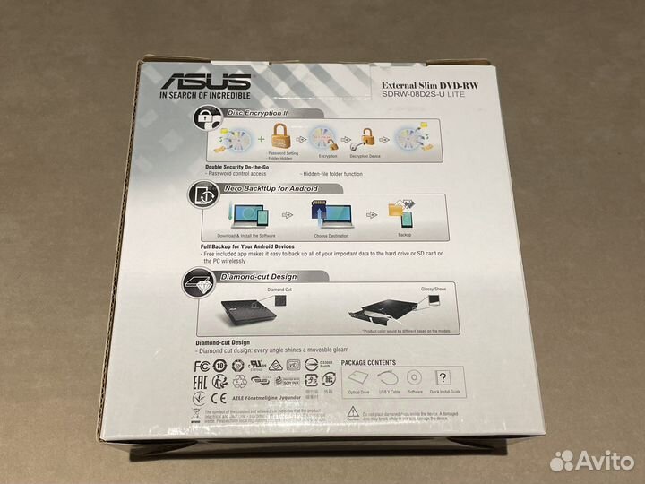 Asus внешний DVD привод usb