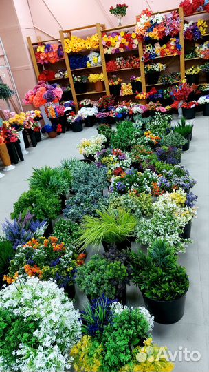 Искусственные цветы, хлопок