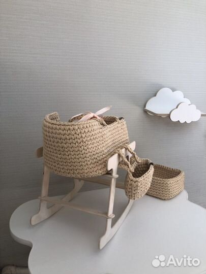 Люлька ручной работы для кукол и игрушек