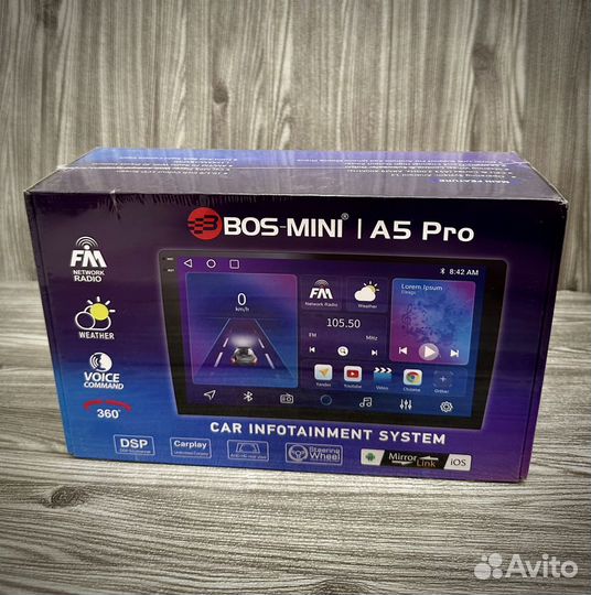 Магнитола android Bos-mini A5 pro