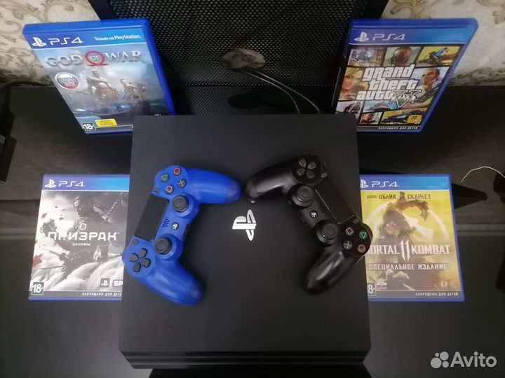 Sony playstation 4 PS4 pro 1tb с играми