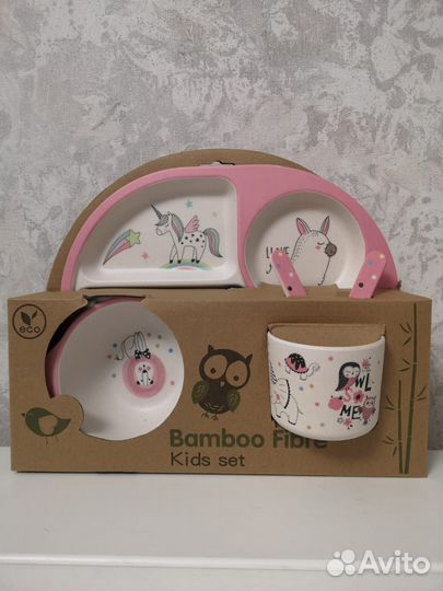 Набор детской посуды новый
