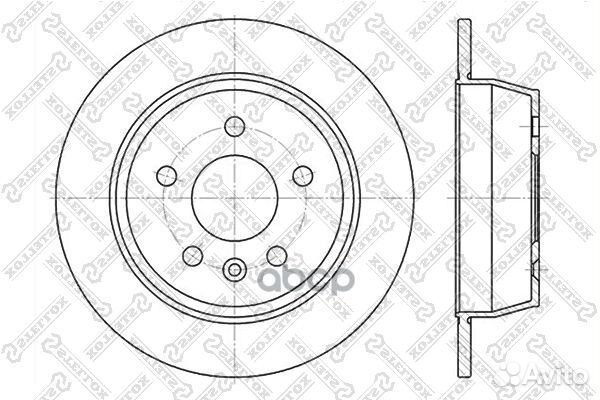 6020-3333-SX диск торм. зад. MB Vito all 95