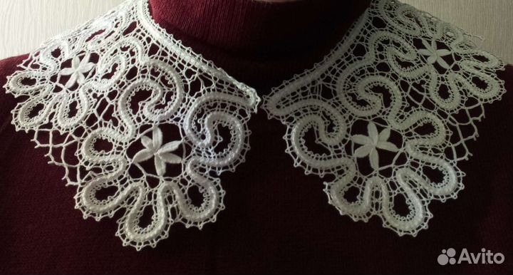 Вологодское кружево, воротник, новый