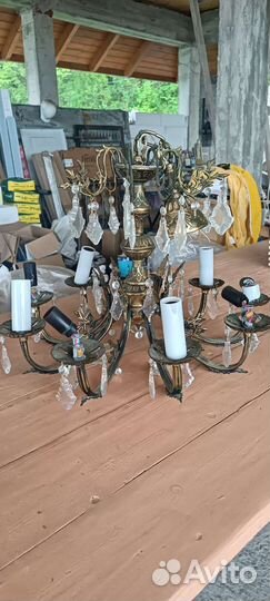 Люстра потолочная бронза