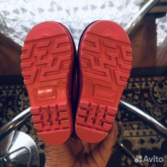 Резиновые сапоги на девочку р22