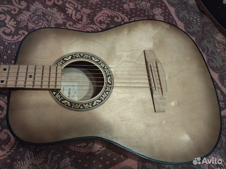 Акустическая гитара 6 струнная бу