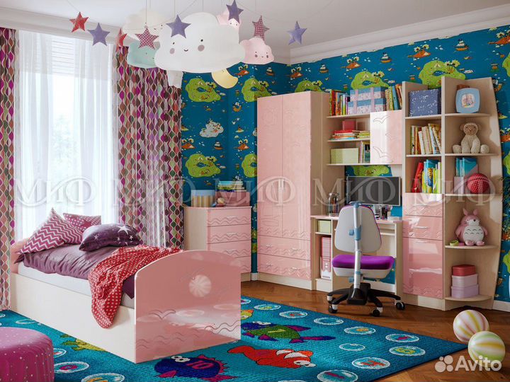 Детская Юниор в разном цвете мдф