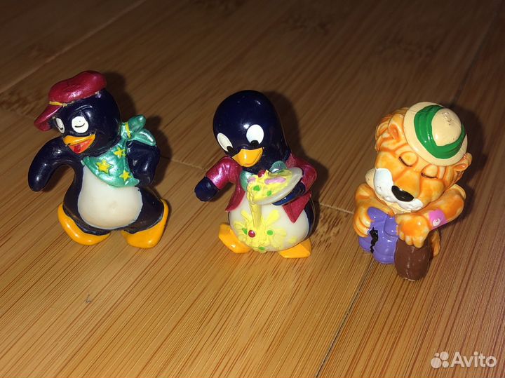 Киндер-сюрприз из 90-х бегемоты динозавры гномы