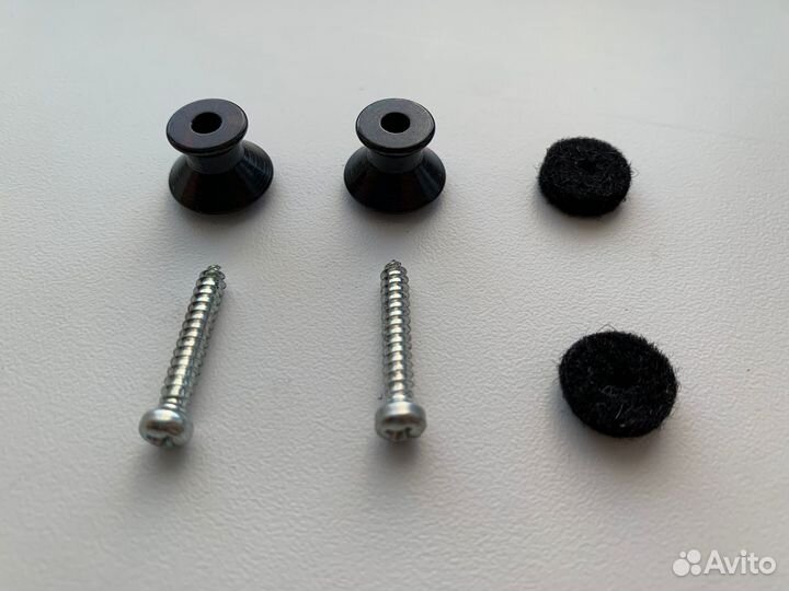 Крепления для ремня Dunlop 2psls033BK черные