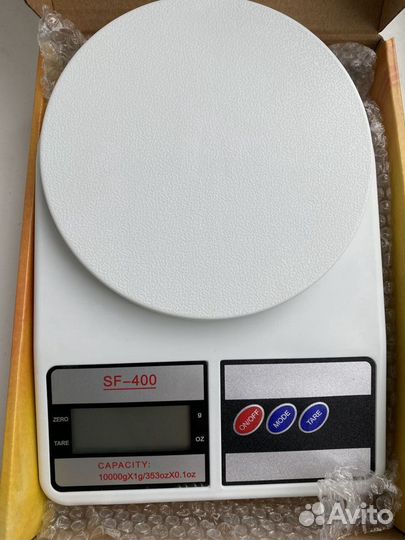 Весы электронные кухонные до 10 кг с батарейками