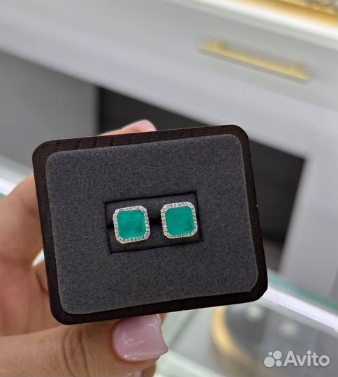 Пусеты на каждый день Серебро 925 Особая огранка