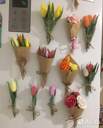 Бкетики из фоамиранана магнитиках