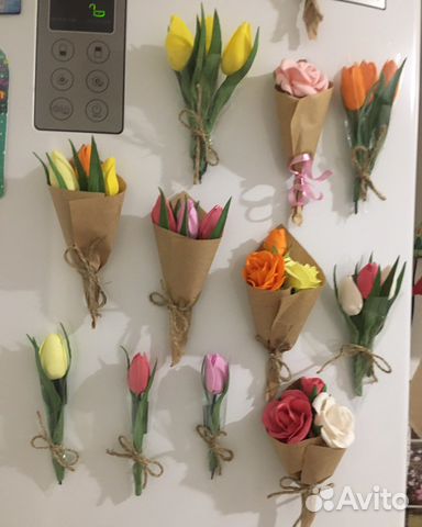 Бкетики из фоамиранана магнитиках