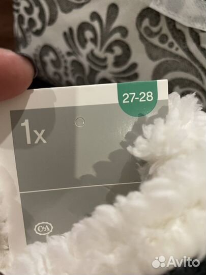 Теплые пушистые носочки