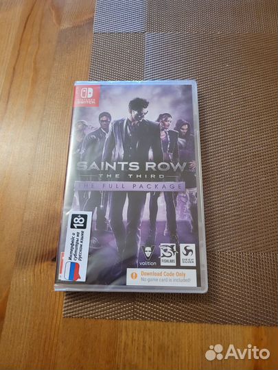 Игра saints row 3 для nintendo switch код