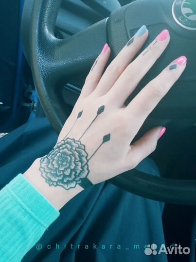 Мехенди, временная тату