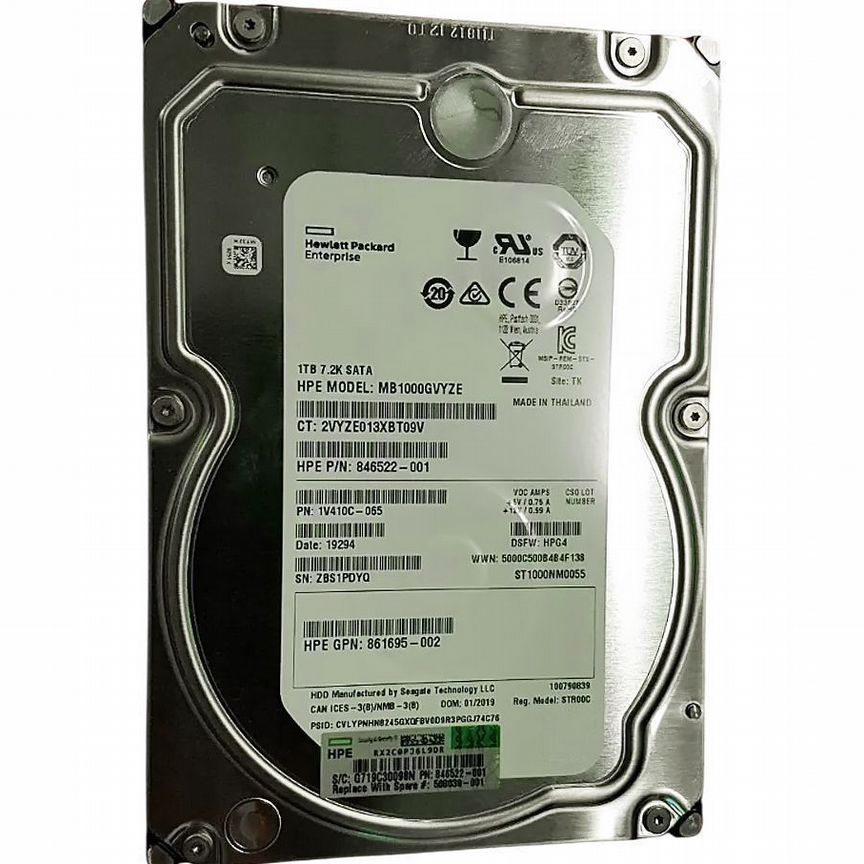 [508039-001] Жесткий Диск Hp 1tb Sata2 3,5" Hdd 508039-001