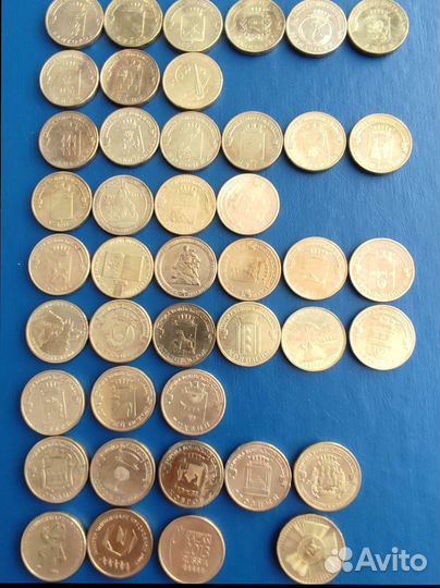 Юбилейные монеты 10 рублей