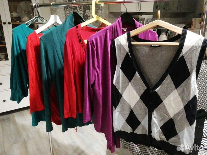 Женские кофты, блузки 52 размера. Пакеты