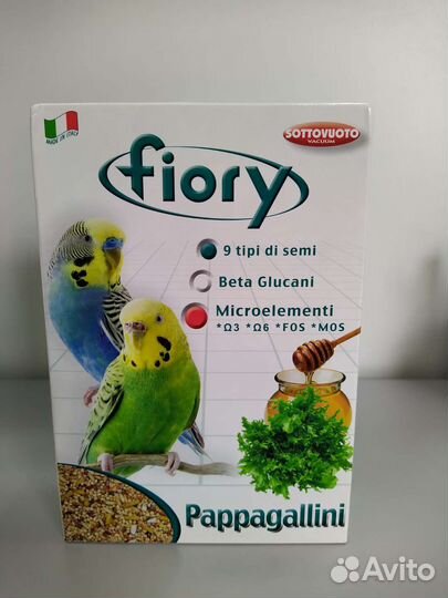 Корм для волнистых попугаев Fiory 400 гр