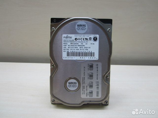 HDD fujitsu MPE3084AE (8,4GB) IDE рабочий №47