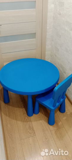 Стол и стул IKEA маммут