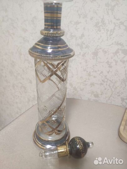 Графин из Египта с ажурным нарезным рисунком