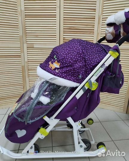 Санки коляски Ника Disney Baby (Винни Пух)