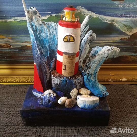 Сувенир. Дрифтвуд. Настольное украшение.Декор дома