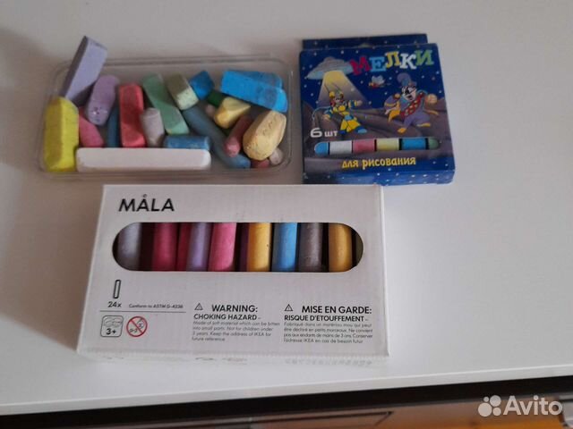 Мел цветной несколько коробочек