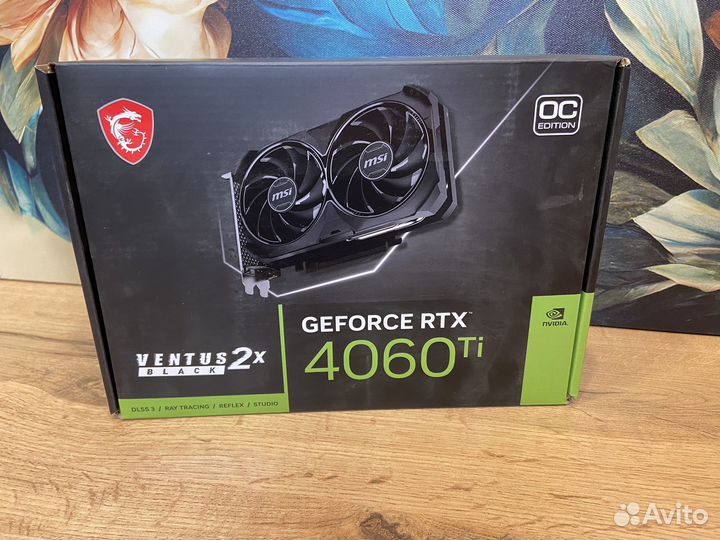 MSI RTX 4060 ti Ventus OC 8 гб (Гарантия/новая)